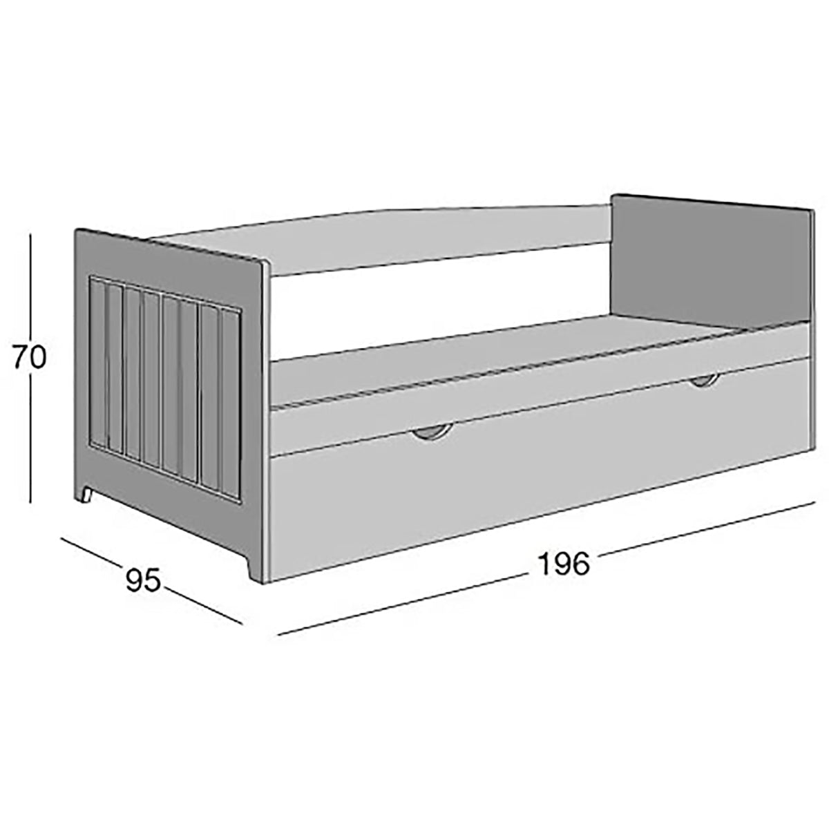 Venprodin | Cama Nido Juvenil Doble Blanca LACADA