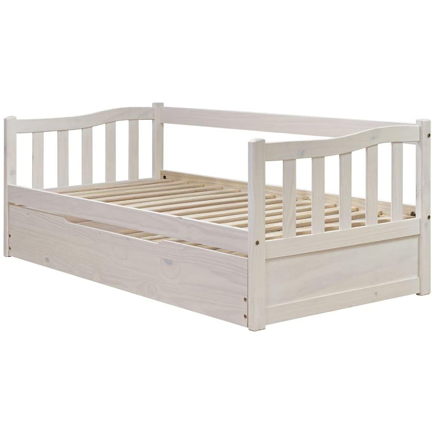 Venprodin | Cama Nido de Pino Maciza Blanca - 90X190